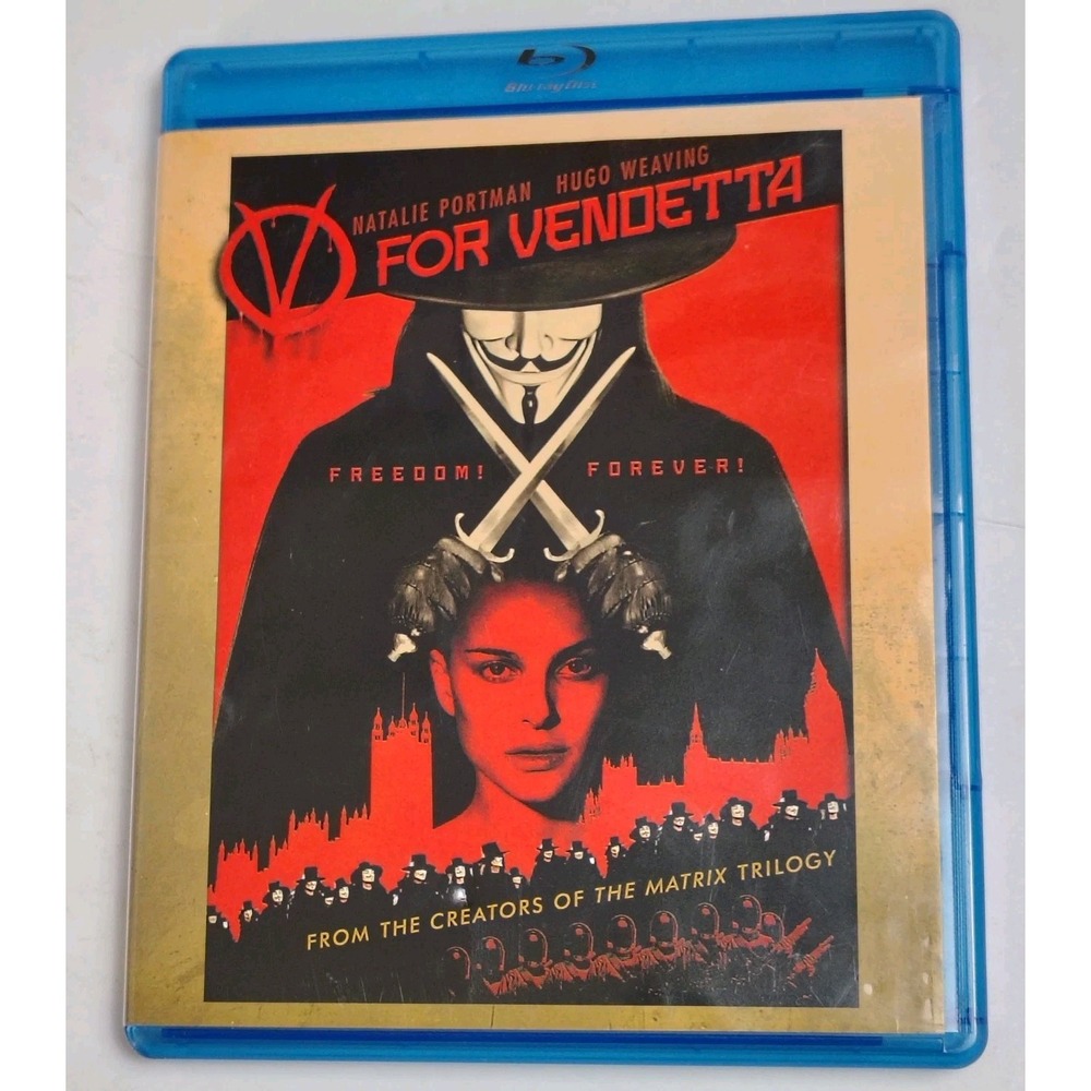 V for Vendetta Blu-ray Natalie Portman Hugo Weaving Sci-Fi Action